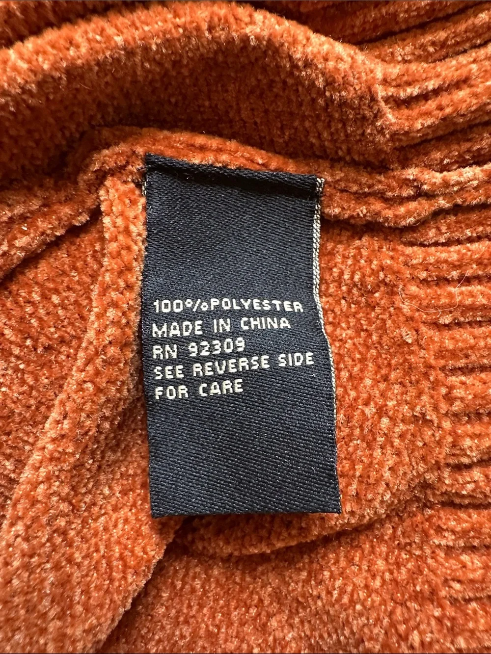 DG2 by Diane Gilman Rust Orange Turtleneck Sweater